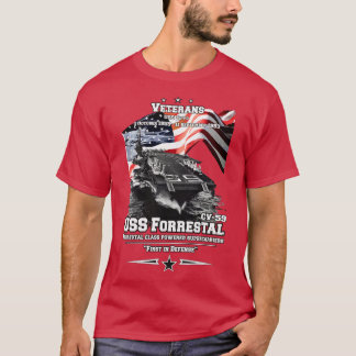 ONTHOUD USS Forrestal Navy Sailors T-shirt