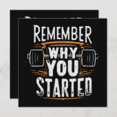 Onthoud waarom je bent begonnen (Voorkant / Achterkant)