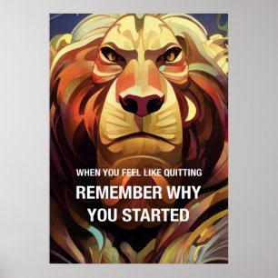 Onthoud waarom Motivatie online offertes Poster