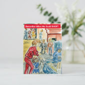 Onthoud wanneer we konden winkelen briefkaart (Staand voorkant)