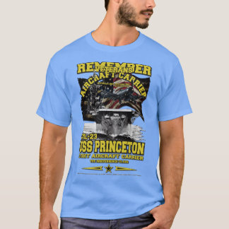 ONTHOUDr USS Princeton CVL23 vliegtuigen drager T-shirt