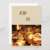 **ONTHOUWINGSFEestJE** UITNODIGING (Voorkant / Achterkant)