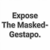 Onthul de gemaskerde Gestapo Hankamer Artjunkhaus  Sticker (Voorkant)