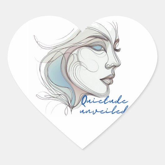 onthuld hart sticker (Voorkant)