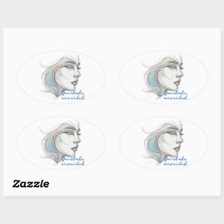 onthuld ovale sticker