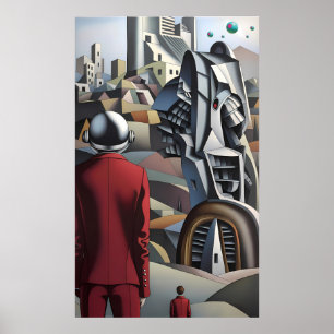 Onthulde Dislocatie - Ken Gage Surrealistische Kun Poster