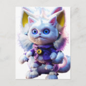 Onthulling van het Enigmatic CGI White Cat Monster Briefkaart (Voorkant)