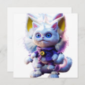 Onthulling van het Enigmatic CGI White Cat Monster Kaart (Voorkant / Achterkant)