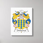 Ontiveros Family Crest Canvas Afdruk (Voorkant)
