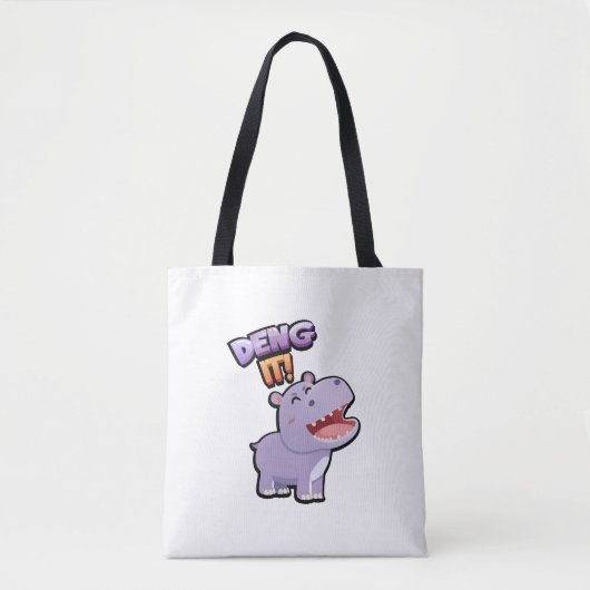 Ontken het! Grappige Canvas tas (Voorkant)