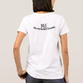 Ontken je niet dat je oud bent... VERDEDIG HET! T-shirt (Achterkant)