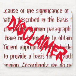 "Ontkenning van Advies " Muismat