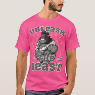 Ontketen De Beest Spier Gorilla Gewichtheffen T-shirt
