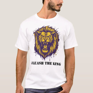 Ontketen De Koning Leeuw Grafisch Krachtige Alpha T-shirt