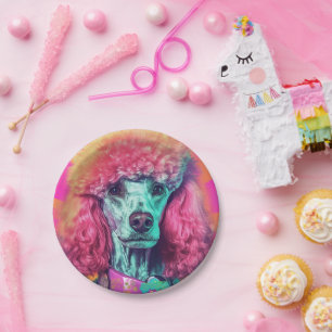Ontketen de Poodle Party Paper Borden 7" Papieren Bordje