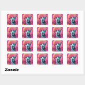 Ontketen de Poodle Party Stickers (Vel)