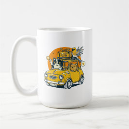 Ontketen de sensatie van een roadtrip met Cat Pals Koffiemok