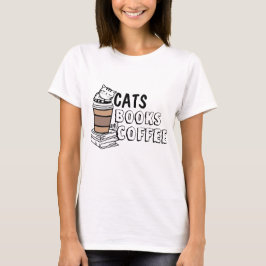 Ontketen je eigen Spin-sonaliteit: Cats, Books & C T-shirt
