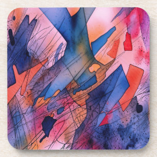"Ontketend potentieel" Hedendaagse Abstracte kunst Bier Onderzetter
