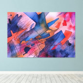 "Ontketend potentieel" Hedendaagse Abstracte kunst Canvas Afdruk (Insitu (Houten vloer))