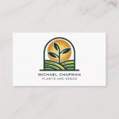 Ontkieming Zaad en zon Visitekaartje (Voorkant)