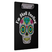 Ontkleurd klembord voor Abstracte schedel (Rechts)