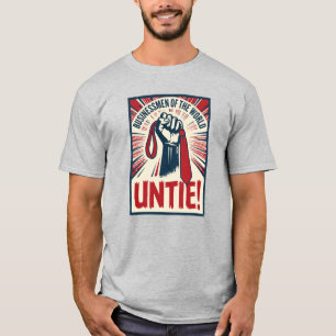 ONTKNOOP! Anti-Bedrijfsbureau Humor Ontwerp T-shirt