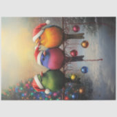 Ontkoppel kerstvogels op een draad tissuepapier (Voorkant)