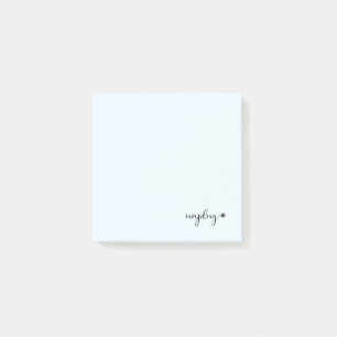 Ontkoppel met Script Text en Electrical Cord Plug Post-it® Notes