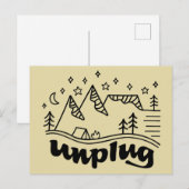 Ontkoppel Mountain Camp-Briefkaart Briefkaart (Voorkant / Achterkant)