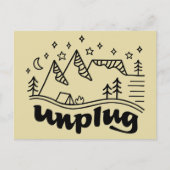 Ontkoppel Mountain Camp-Briefkaart Briefkaart (Voorkant)