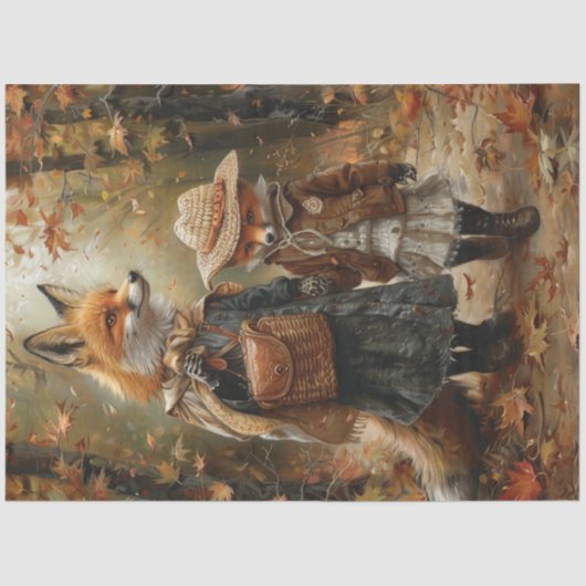 Ontkoppel Mrs. Fox Bridges en dochter Lily Tissuepapier (Voorkant)