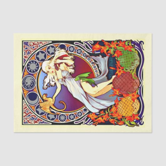 Ontkoppel papier 10 x 15 inch - Alphonse Mucha 3 (Voorkant)