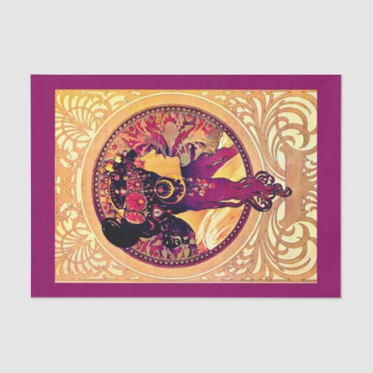 Ontkoppel papier 10 x 15 inch - Alphonse Mucha 8 (Voorkant)