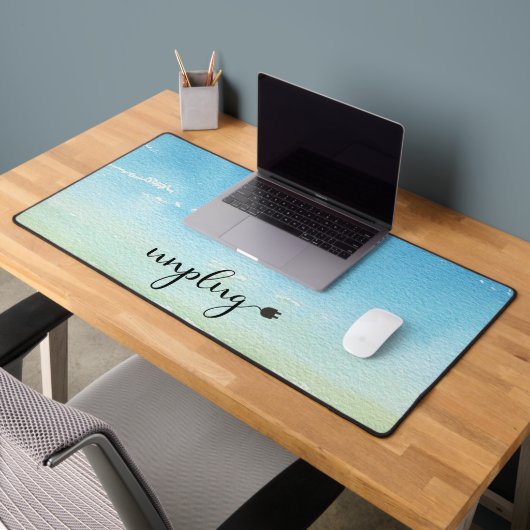 Ontkoppel Script Text Plug Blue Sky Calming Bureaumat (Kantoor 2)