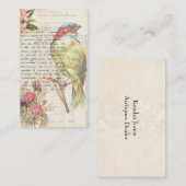  ontkoppelde vogel Botanisch Visitekaartje (Voorkant / Achterkant)