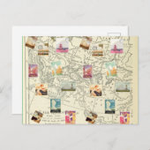  ontkoppeling Ephemera - reisstemkaart Briefkaart (Voorkant / Achterkant)