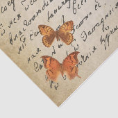 ontkoppeling handschriftenvlinder tissuepapier (Detail)