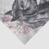 Ontkoppeling van Black Horse Meadow Fantasy Tissuepapier (Detail)