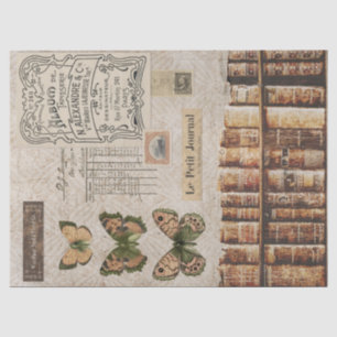 ontkoppeling van boeken en vlinders tissuepapier
