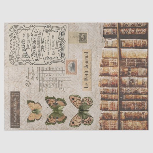  ontkoppeling van boeken en vlinders tissuepapier (Voorkant)