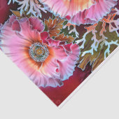 Ontkoppeling van Bouquet Poppy Flowers Tissuepapier (Detail)