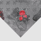 Ontkoppeling van corset en Red Rose Tissuepapier (Detail)