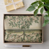  ontkoppeling van de Floral Green Tree Tissuepapier (Geschenk)