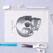 Ontkoppeling van de schedel van Halloween Tissuepapier (Craft)