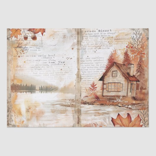 ontkoppeling van de Thanksgiving Tissuepapier (Voorkant)