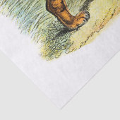 Ontkoppeling van de  tijgerillustratie tissuepapier (Detail)