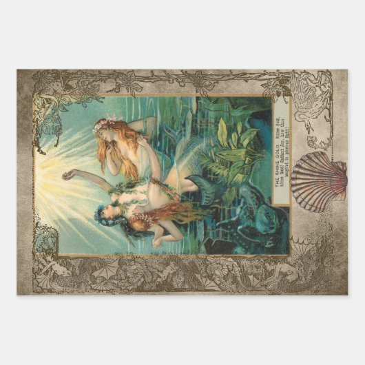  ontkoppeling van Fantasy Ephemera Inpakpapier Vel (Voorkant 2)