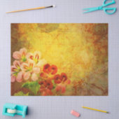 Ontkoppeling van Floral Grunge Tissuepapier (Craft)