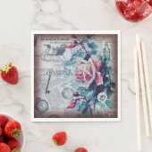 Ontkoppeling van Floral Key Ephemera Servet (Insitu)